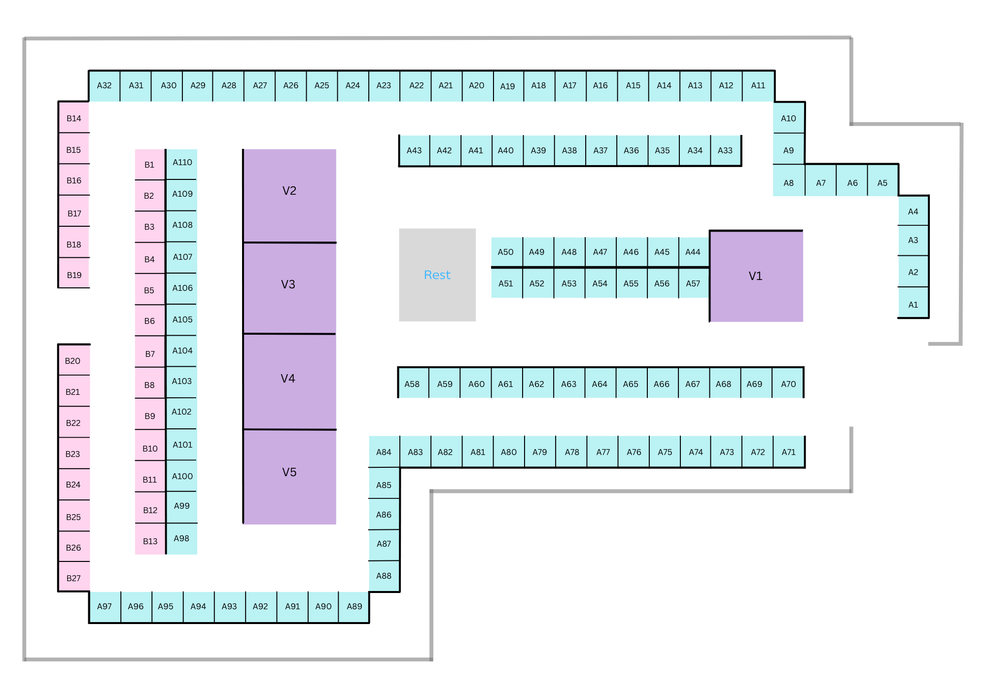 Booth Floor plan